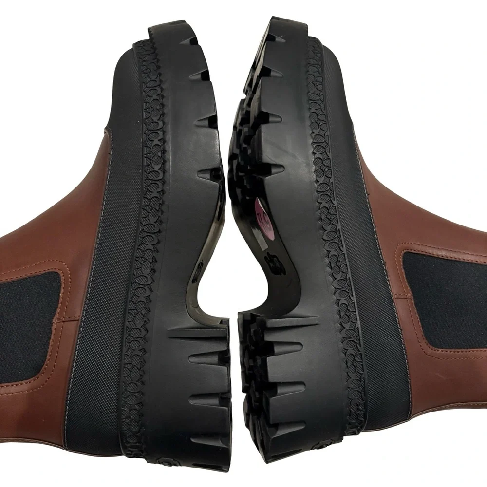 NWOT, COACH Jayla Chelsea Leather Ankle Boots, Sz 5.5 (fits like a Sz 5) - Picture 7 of 14